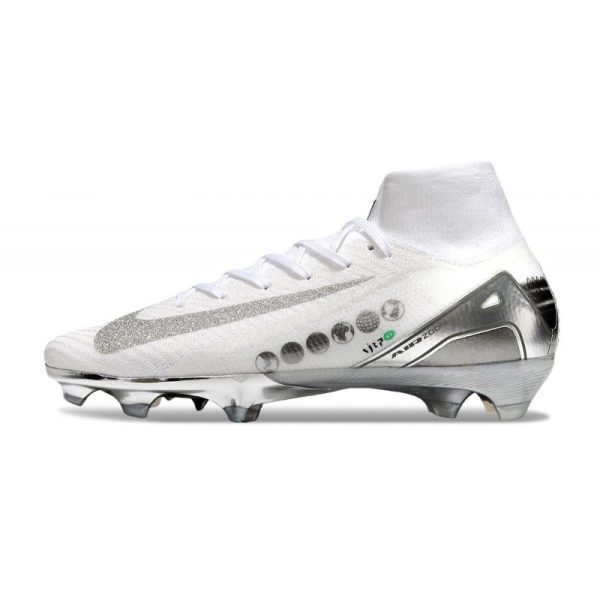 Nike Mercurial Superfly 10 Elite FG Vit Silver Fotbollsskor