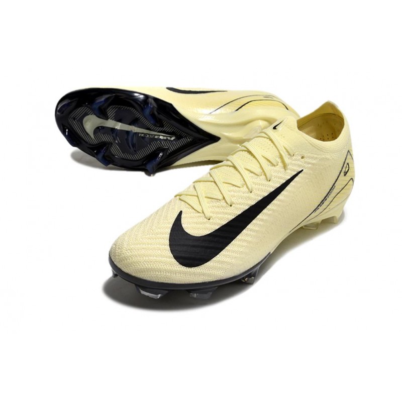 Fotbollsskor Nike Mercurial Vapor 16 Elite FG Beige Svart för Herr 7 Billiga Fotbollsskor Fotbollsskor Nike Mercurial Vapor 16 Elite FG Beige Svart 7