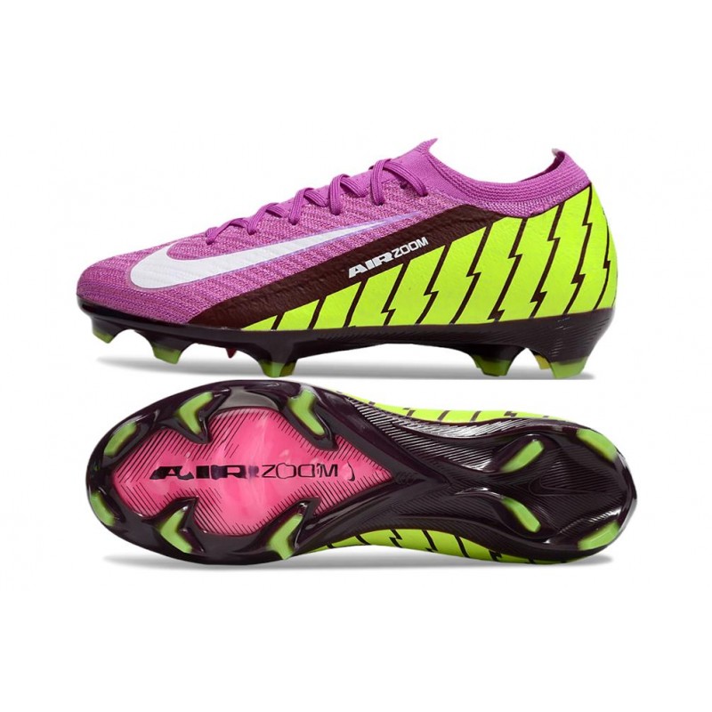 Fotbollsskor Nike Mercurial Vapor 16 Elite FG Lila Grön Vit för Herr 5 Billiga Fotbollsskor Fotbollsskor Nike Mercurial Vapor 16 Elite FG Lila Grön Vit 5