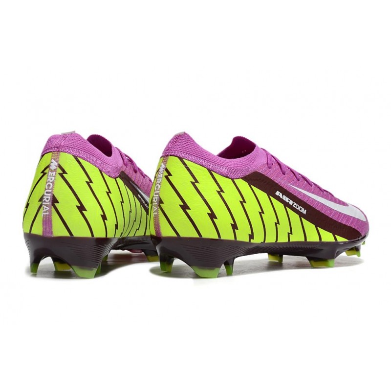 Fotbollsskor Nike Mercurial Vapor 16 Elite FG Lila Grön Vit för Herr 6 Billiga Fotbollsskor Fotbollsskor Nike Mercurial Vapor 16 Elite FG Lila Grön Vit 6