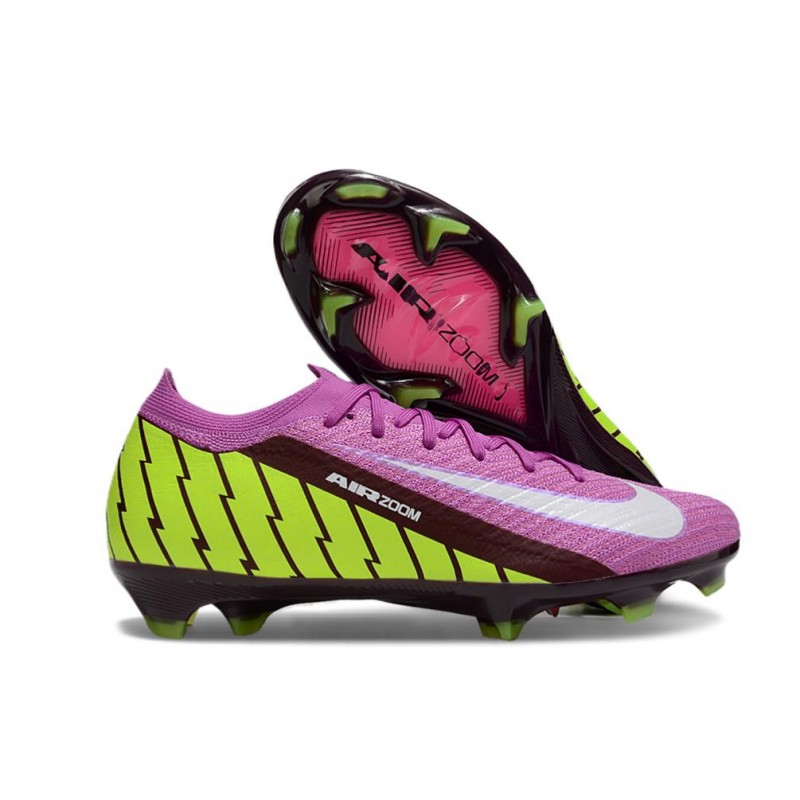 Fotbollsskor Nike Mercurial Vapor 16 Elite FG Lila Grön Vit för Herr 3 Billiga Fotbollsskor Fotbollsskor Nike Mercurial Vapor 16 Elite FG Lila Grön Vit 3
