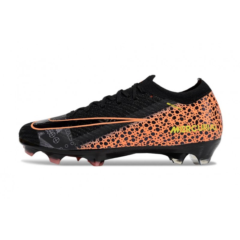 Fotbollsskor Nike Mercurial Vapor 16 Elite FG Svart Orange för Herr 4 Billiga Fotbollsskor Fotbollsskor Nike Mercurial Vapor 16 Elite FG Svart Orange 4