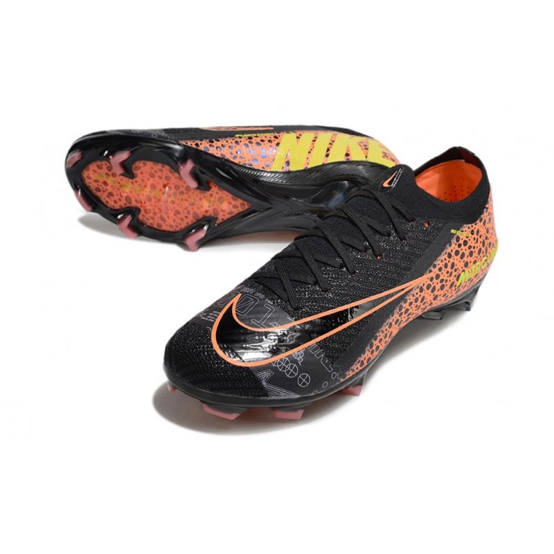 Fotbollsskor Nike Mercurial Vapor 16 Elite FG Svart Orange för Herr 7 Billiga Fotbollsskor Fotbollsskor Nike Mercurial Vapor 16 Elite FG Svart Orange 7