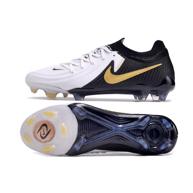 Fotbollsskor Nike Phantom GX Elite FG Mad Ready Vit Svart Guld för Herr 5 Billiga Fotbollsskor Fotbollsskor Nike Phantom GX Elite FG Mad Ready Vit Svart Guld 5