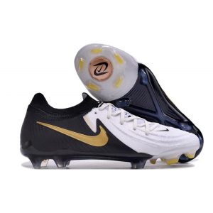 Fotbollsskor Nike Phantom GX Elite FG Mad Ready Vit Svart Guld för Herr Billiga Fotbollsskor Fotbollsskor Nike Phantom GX Elite FG Mad Ready Vit Svart Guld