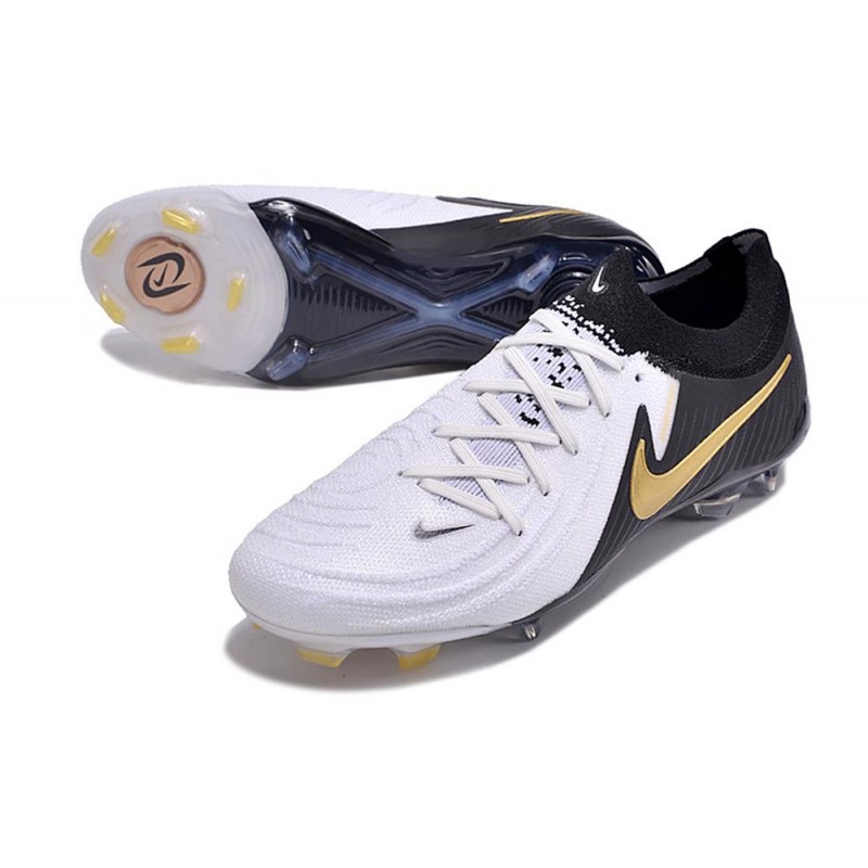 Fotbollsskor Nike Phantom GX Elite FG Mad Ready Vit Svart Guld för Herr 7 Billiga Fotbollsskor Fotbollsskor Nike Phantom GX Elite FG Mad Ready Vit Svart Guld 7