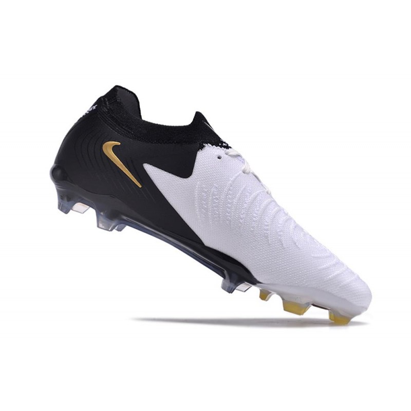 Fotbollsskor Nike Phantom GX Elite FG Mad Ready Vit Svart Guld för Herr 9 Billiga Fotbollsskor Fotbollsskor Nike Phantom GX Elite FG Mad Ready Vit Svart Guld 9