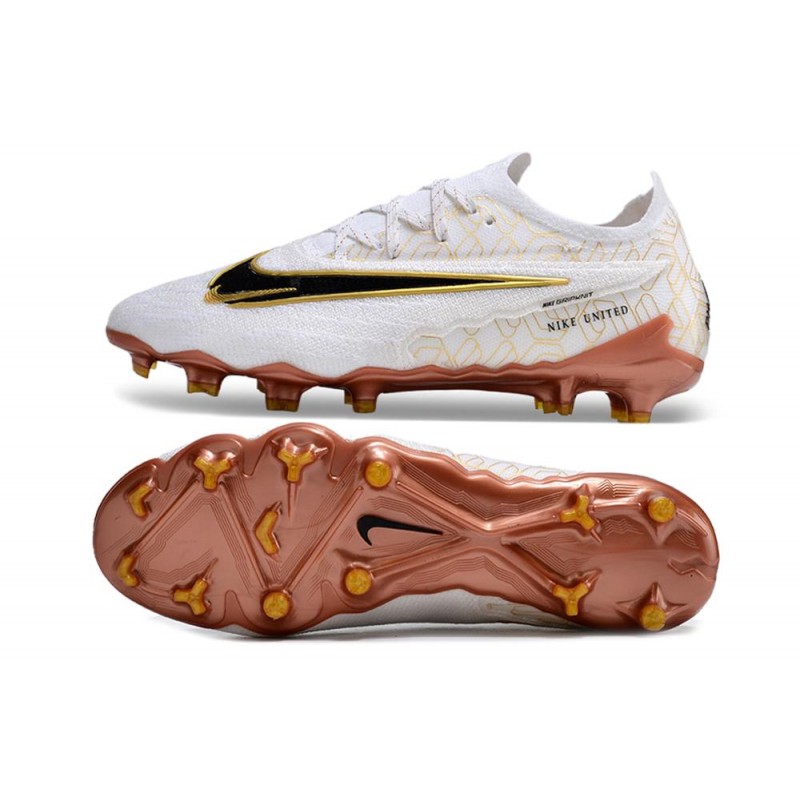 Fotbollsskor Nike Phantom GX Elite FG Vit Guld för Herr 5 Billiga Fotbollsskor Fotbollsskor Nike Phantom GX Elite FG Vit Guld 5