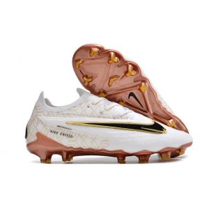 Fotbollsskor Nike Phantom GX Elite FG Vit Guld för Herr Billiga Fotbollsskor Fotbollsskor Nike Phantom GX Elite FG Vit Guld