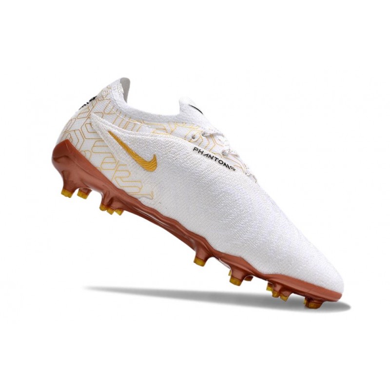 Fotbollsskor Nike Phantom GX Elite FG Vit Guld för Herr 9 Billiga Fotbollsskor Fotbollsskor Nike Phantom GX Elite FG Vit Guld 9