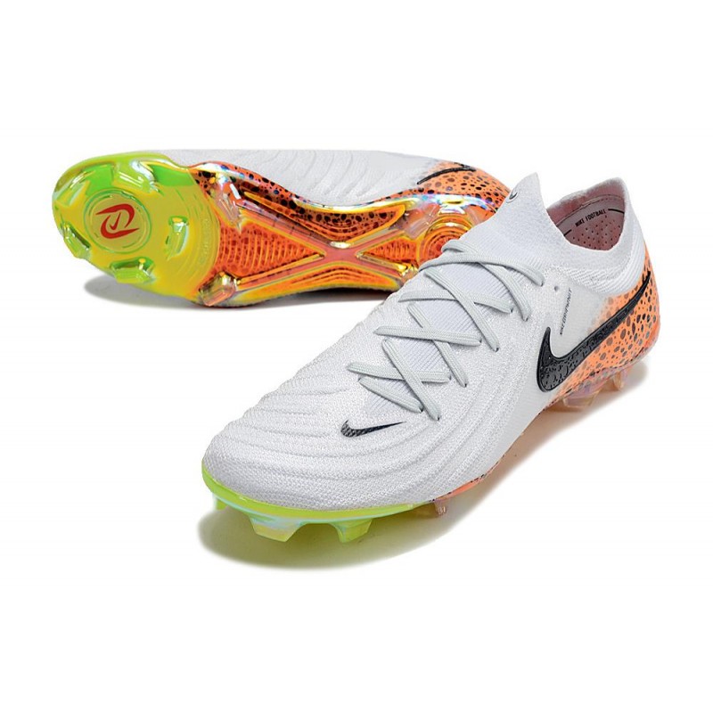 Fotbollsskor Nike Phantom GX Elite FG Vit Svart Orange för Herr 6 Billiga Fotbollsskor Fotbollsskor Nike Phantom GX Elite FG Vit Svart Orange 6