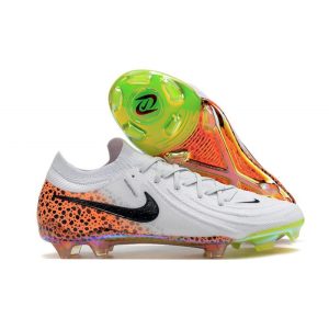 Fotbollsskor Nike Phantom GX Elite FG Vit Svart Orange för Herr Billiga Fotbollsskor Fotbollsskor Nike Phantom GX Elite FG Vit Svart Orange