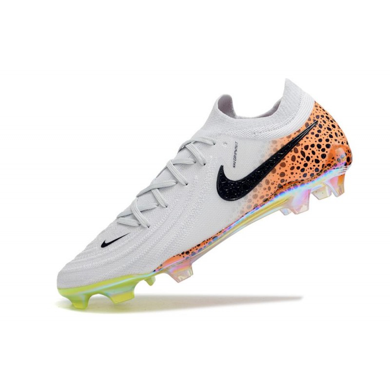 Fotbollsskor Nike Phantom GX Elite FG Vit Svart Orange för Herr 7 Billiga Fotbollsskor Fotbollsskor Nike Phantom GX Elite FG Vit Svart Orange 7