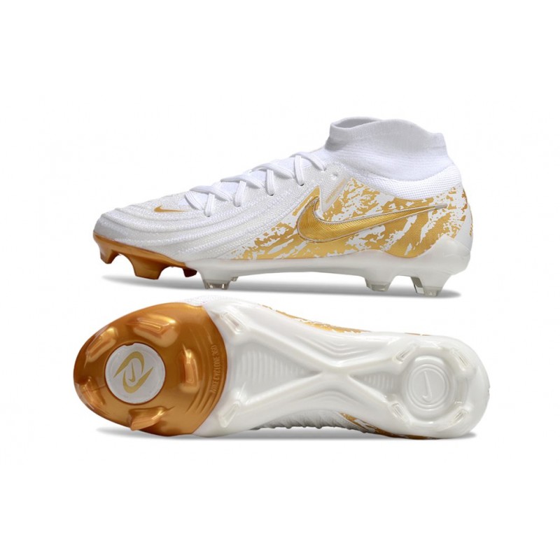 Fotbollsskor Nike Phantom Luna 2 Elite FG Vit Guld för Herr 5 Billiga Fotbollsskor Fotbollsskor Nike Phantom Luna 2 Elite FG Vit Guld 5