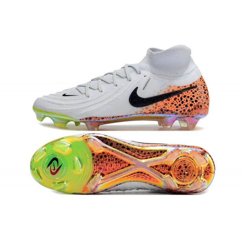 Fotbollsskor Nike Phantom Luna 2 Elite FG Vit Svart Orange för Herr 5 Billiga Fotbollsskor Fotbollsskor Nike Phantom Luna 2 Elite FG Vit Svart Orange 5