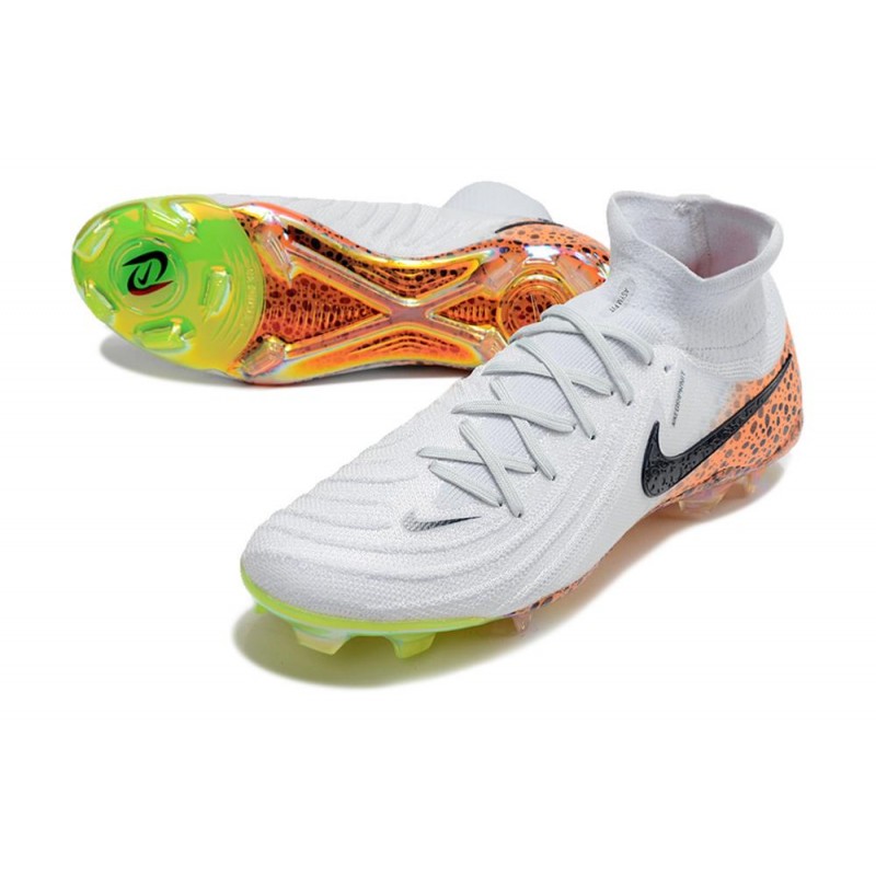 Fotbollsskor Nike Phantom Luna 2 Elite FG Vit Svart Orange för Herr 7 Billiga Fotbollsskor Fotbollsskor Nike Phantom Luna 2 Elite FG Vit Svart Orange 7