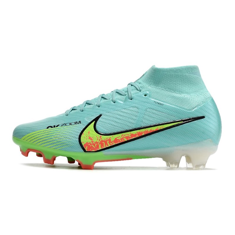 Fotbollsskor Nike Zoom Mercurial Superfly IX Elite FG Blå Gul för Herr 4 Billiga Fotbollsskor Fotbollsskor Nike Zoom Mercurial Superfly IX Elite FG Blå Gul 4