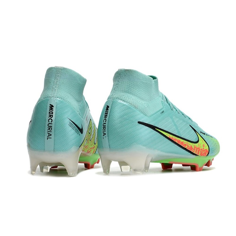 Fotbollsskor Nike Zoom Mercurial Superfly IX Elite FG Blå Gul för Herr 6 Billiga Fotbollsskor Fotbollsskor Nike Zoom Mercurial Superfly IX Elite FG Blå Gul 6