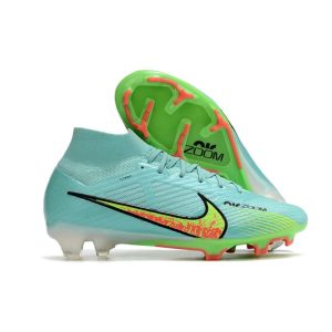 Fotbollsskor Nike Zoom Mercurial Superfly IX Elite FG Blå Gul för Herr Billiga Fotbollsskor Fotbollsskor Nike Zoom Mercurial Superfly IX Elite FG Blå Gul