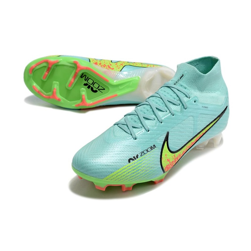 Fotbollsskor Nike Zoom Mercurial Superfly IX Elite FG Blå Gul för Herr 7 Billiga Fotbollsskor Fotbollsskor Nike Zoom Mercurial Superfly IX Elite FG Blå Gul 7
