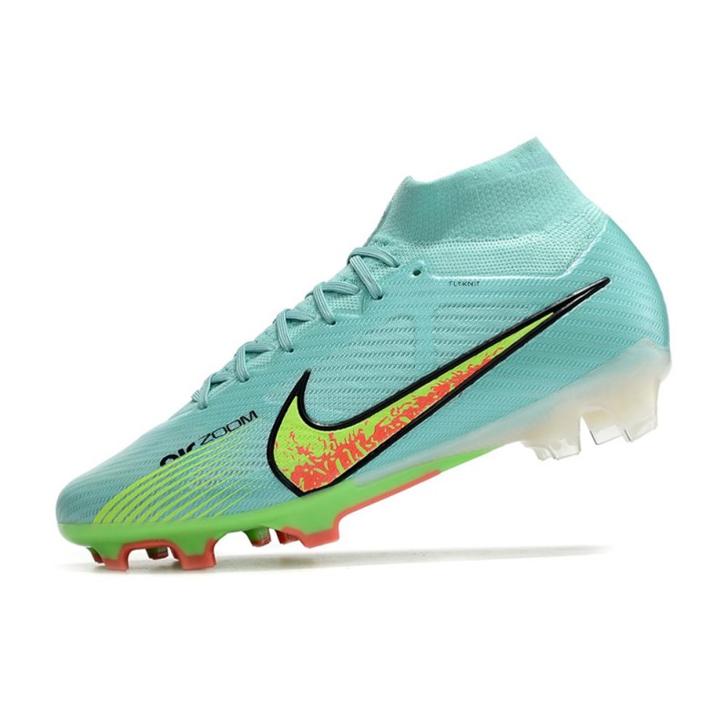 Fotbollsskor Nike Zoom Mercurial Superfly IX Elite FG Blå Gul för Herr 8 Billiga Fotbollsskor Fotbollsskor Nike Zoom Mercurial Superfly IX Elite FG Blå Gul 8