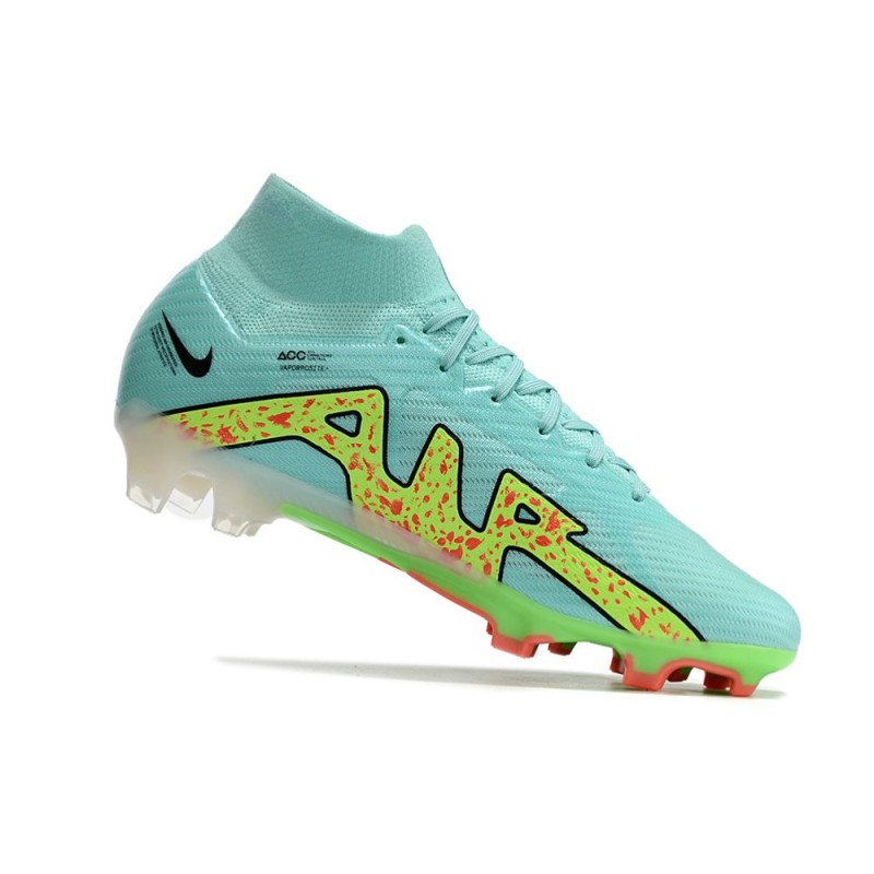 Fotbollsskor Nike Zoom Mercurial Superfly IX Elite FG Blå Gul för Herr 9 Billiga Fotbollsskor Fotbollsskor Nike Zoom Mercurial Superfly IX Elite FG Blå Gul 9
