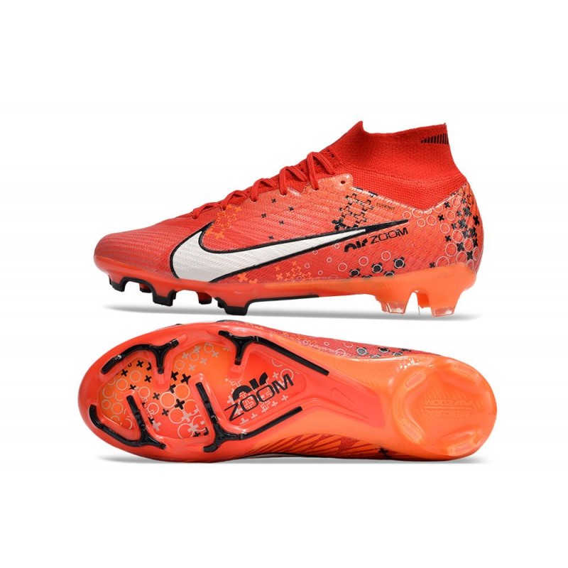 Fotbollsskor Nike Zoom Mercurial Superfly IX Elite FG MDS Röd Vit för Herr 5 Billiga Fotbollsskor Fotbollsskor Nike Zoom Mercurial Superfly IX Elite FG MDS Röd Vit 5