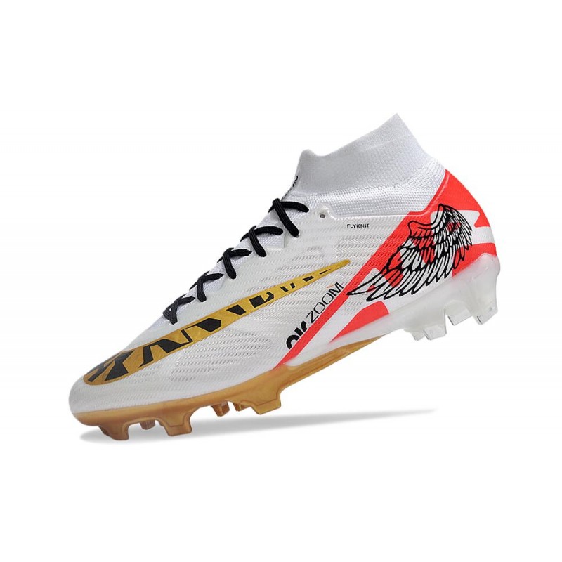 Fotbollsskor Nike Zoom Mercurial Superfly IX Elite FG MR Vit Svart Röd Guld för Herr 8 Billiga Fotbollsskor Fotbollsskor Nike Zoom Mercurial Superfly IX Elite FG MR Vit Svart Röd Guld 8