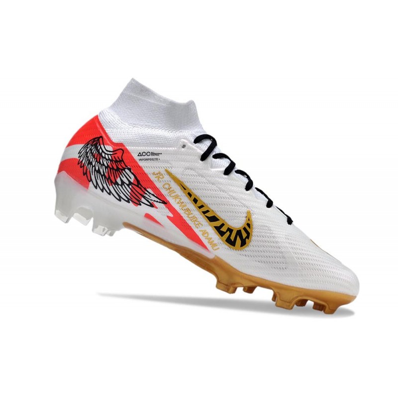 Fotbollsskor Nike Zoom Mercurial Superfly IX Elite FG MR Vit Svart Röd Guld för Herr 9 Billiga Fotbollsskor Fotbollsskor Nike Zoom Mercurial Superfly IX Elite FG MR Vit Svart Röd Guld 9