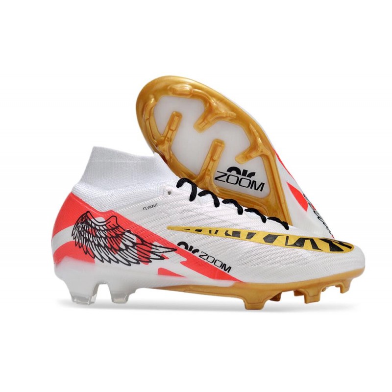 Fotbollsskor Nike Zoom Mercurial Superfly IX Elite FG MR Vit Svart Röd Guld för Herr 3 Billiga Fotbollsskor Fotbollsskor Nike Zoom Mercurial Superfly IX Elite FG MR Vit Svart Röd Guld 3