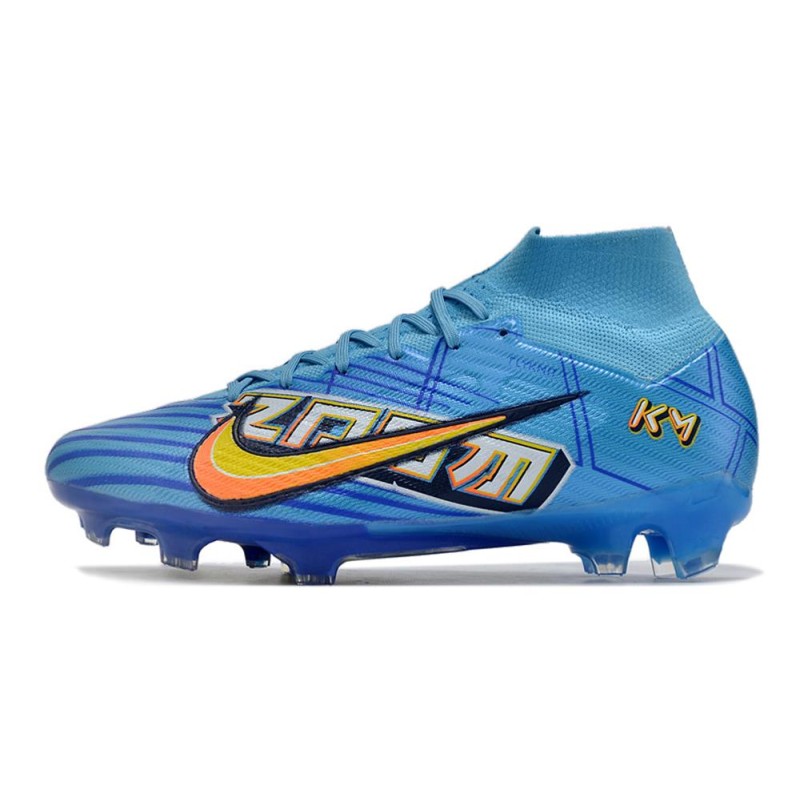 Fotbollsskor Nike Zoom Mercurial Superfly IX Elite FG Mbappé Personal Edition – Blå Vit för Herr 4 Billiga Fotbollsskor Fotbollsskor Nike Zoom Mercurial Superfly IX Elite FG Mbappé Personal Edition – Blå Vit 4