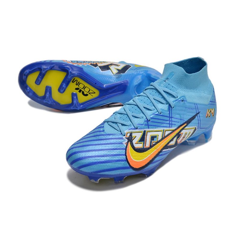 Fotbollsskor Nike Zoom Mercurial Superfly IX Elite FG Mbappé Personal Edition – Blå Vit för Herr 7 Billiga Fotbollsskor Fotbollsskor Nike Zoom Mercurial Superfly IX Elite FG Mbappé Personal Edition – Blå Vit 7
