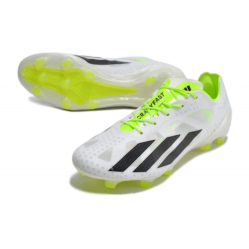 Fotbollsskor adidas X Crazyfast + FG Grå Svart Lucid Lemon LIMITED EDITION för Herr 7 Billiga Fotbollsskor Fotbollsskor adidas X Crazyfast + FG Grå Svart Lucid Lemon LIMITED EDITION 7