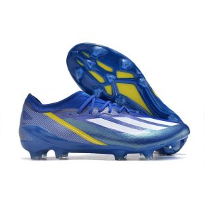 Fotbollsskor adidas X Crazyfast. Messi.1 FG Blå Vit Gul för Herr Billiga Fotbollsskor Fotbollsskor adidas X Crazyfast. Messi.1 FG Blå Vit Gul