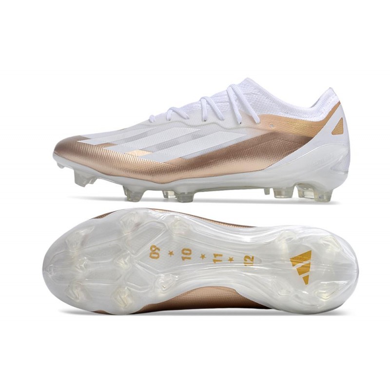 Fotbollsskor adidas X Crazyfast. Messi.1 FG Blanc Cuivre Métallique för Herr 5 Billiga Fotbollsskor Fotbollsskor adidas X Crazyfast. Messi.1 FG Blanc Cuivre Métallique 5