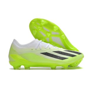 Fotbollsskor adidas X Crazyfast. Messi.1 FG Crazyrush – Vit Svart Lucid Lemon för Herr Billiga Fotbollsskor Fotbollsskor adidas X Crazyfast. Messi.1 FG Crazyrush – Vit Svart Lucid Lemon