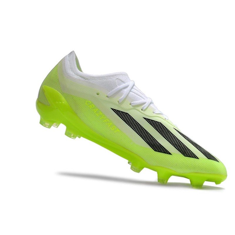 Fotbollsskor adidas X Crazyfast. Messi.1 FG Crazyrush – Vit Svart Lucid Lemon för Herr 9 Billiga Fotbollsskor Fotbollsskor adidas X Crazyfast. Messi.1 FG Crazyrush – Vit Svart Lucid Lemon 9