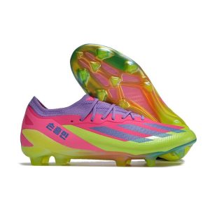 Fotbollsskor adidas X Crazyfast. Messi.1 FG Korean Nights Son – Lucid Lemon Blå Rosa LIMITED EDITION för Herr Billiga Fotbollsskor Fotbollsskor adidas X Crazyfast. Messi.1 FG Korean Nights Son – Lucid Lemon Blå Rosa LIMITED EDITION