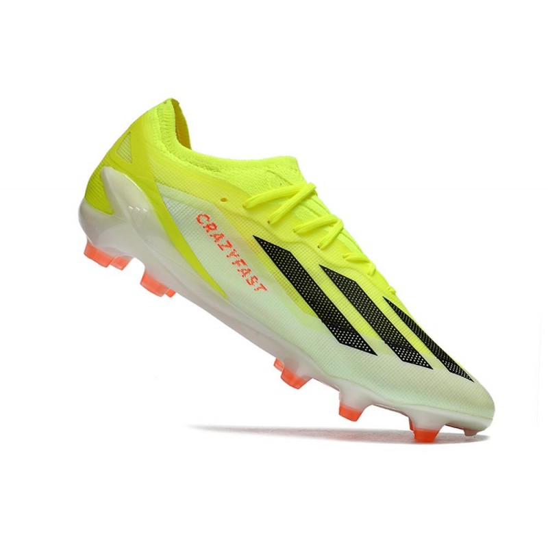 Fotbollsskor adidas X Crazyfast. Messi.1 FG Solar Energy – Gul Svart Vit för Herr 9 Billiga Fotbollsskor Fotbollsskor adidas X Crazyfast. Messi.1 FG Solar Energy – Gul Svart Vit 9