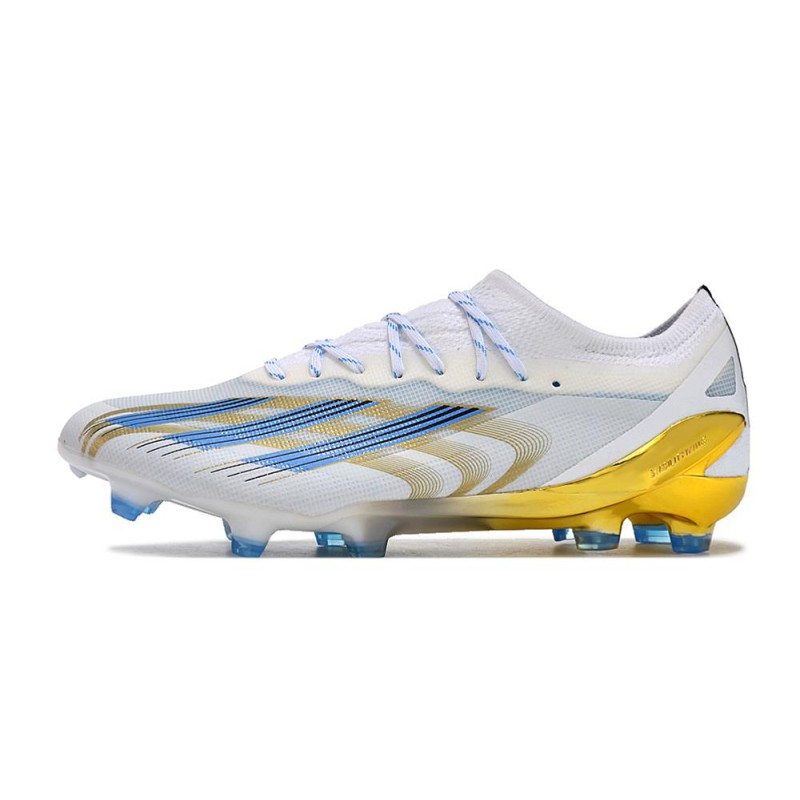 Fotbollsskor adidas X Crazyfast. Messi.1 FG Vit Blå Guld för Herr 4 Billiga Fotbollsskor Fotbollsskor adidas X Crazyfast. Messi.1 FG Vit Blå Guld 4
