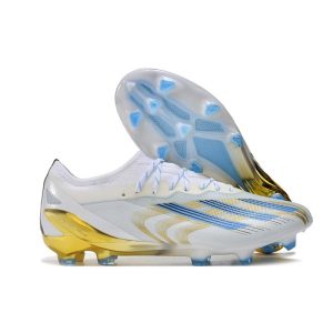Fotbollsskor adidas X Crazyfast. Messi.1 FG Vit Blå Guld för Herr Billiga Fotbollsskor Fotbollsskor adidas X Crazyfast. Messi.1 FG Vit Blå Guld
