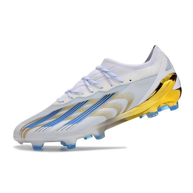 Fotbollsskor adidas X Crazyfast. Messi.1 FG Vit Blå Guld för Herr 8 Billiga Fotbollsskor Fotbollsskor adidas X Crazyfast. Messi.1 FG Vit Blå Guld 8