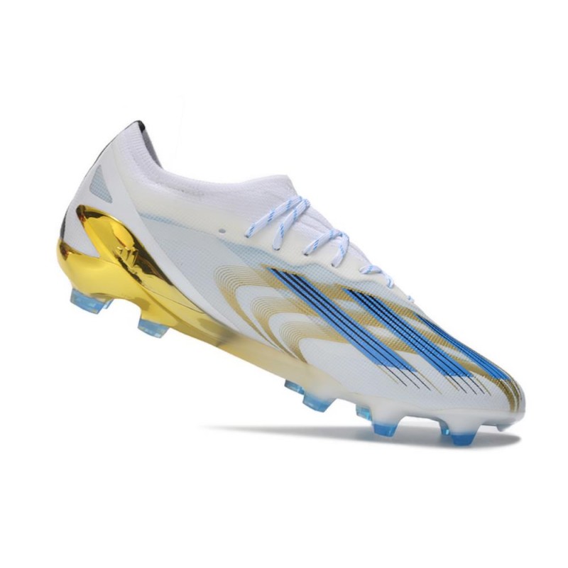 Fotbollsskor adidas X Crazyfast. Messi.1 FG Vit Blå Guld för Herr 9 Billiga Fotbollsskor Fotbollsskor adidas X Crazyfast. Messi.1 FG Vit Blå Guld 9