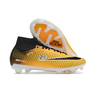 Nike Air Zoom Mercurial Superfly 9 Elite FG Gul Svart för Herr Billiga Fotbollsskor Nike Air Zoom Mercurial Superfly 9 Elite FG Gul Svart