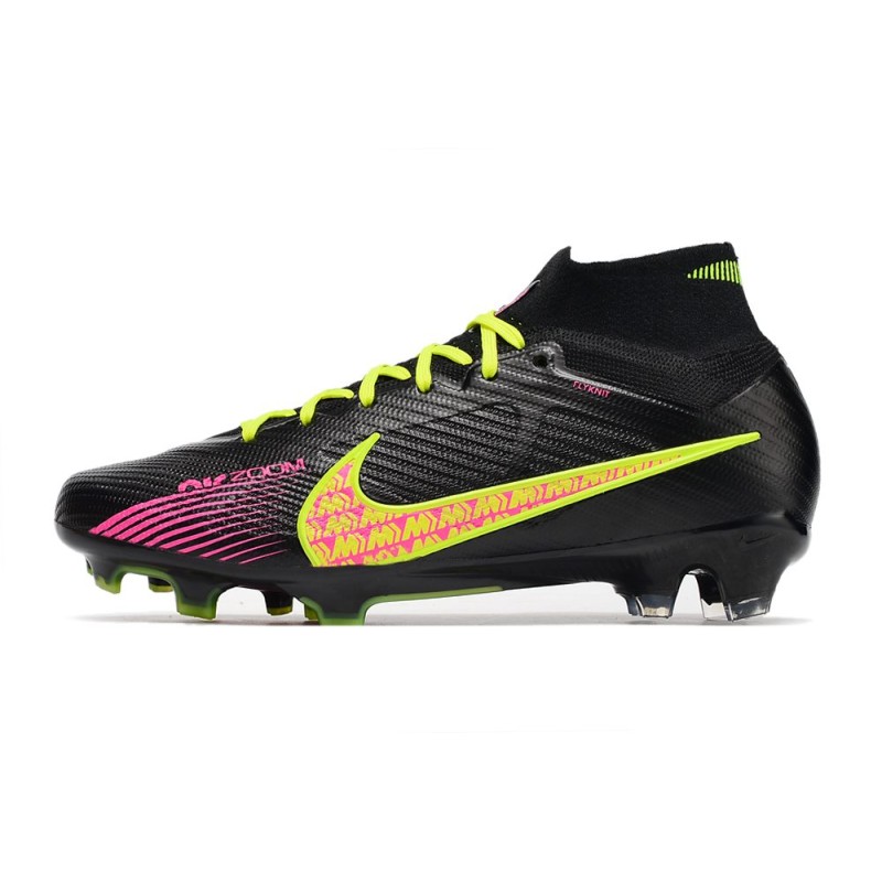 Nike Air Zoom Mercurial Superfly 9 Elite FG Svart Rosa Gul för Herr 4 Billiga Fotbollsskor Nike Air Zoom Mercurial Superfly 9 Elite FG Svart Rosa Gul 4