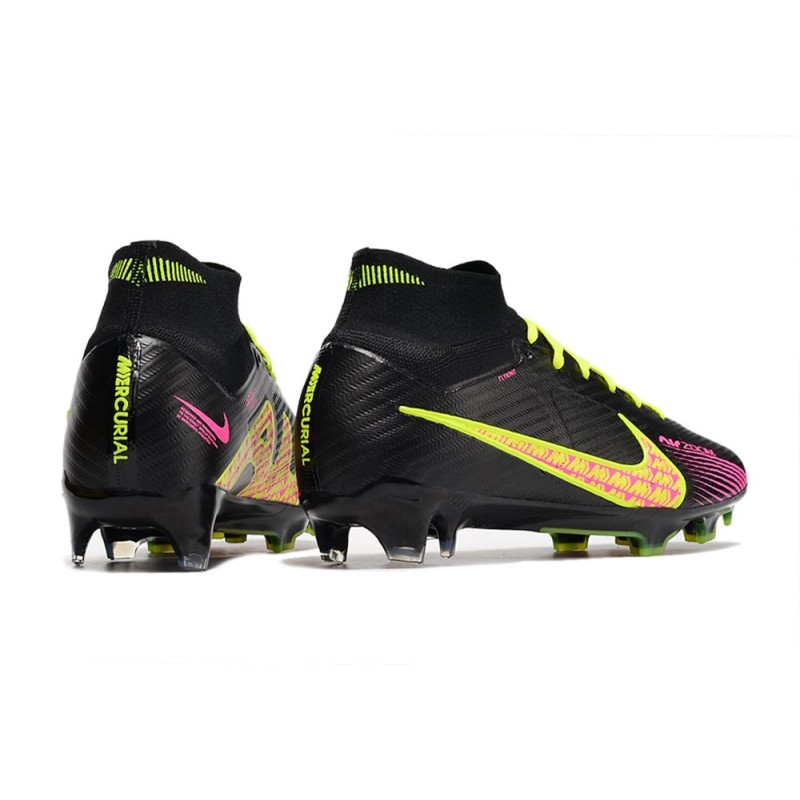 Nike Air Zoom Mercurial Superfly 9 Elite FG Svart Rosa Gul för Herr 6 Billiga Fotbollsskor Nike Air Zoom Mercurial Superfly 9 Elite FG Svart Rosa Gul 6