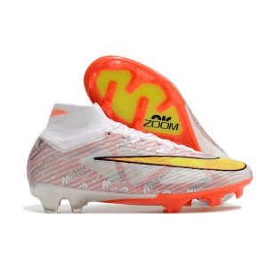 Nike Air Zoom Mercurial Superfly 9 Elite FG Vit Guld för Herr Billiga Fotbollsskor Nike Air Zoom Mercurial Superfly 9 Elite FG Vit Guld