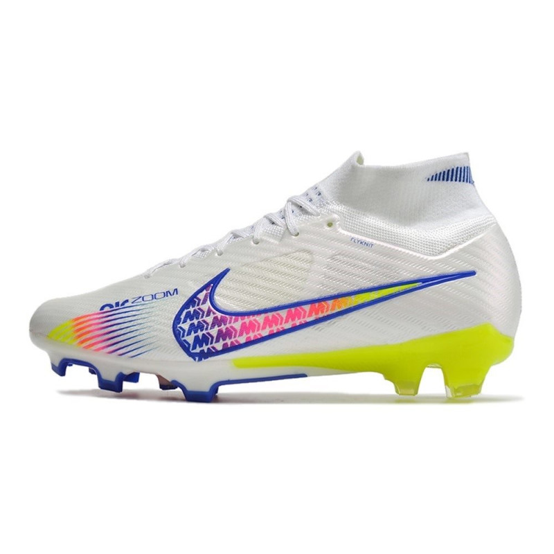 Nike Air Zoom Mercurial Superfly 9 Elite FG Vit Rosa Blå för Herr 4 Billiga Fotbollsskor Nike Air Zoom Mercurial Superfly 9 Elite FG Vit Rosa Blå 4