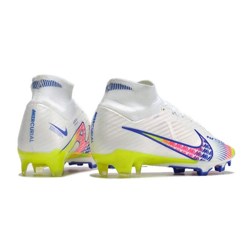 Nike Air Zoom Mercurial Superfly 9 Elite FG Vit Rosa Blå för Herr 6 Billiga Fotbollsskor Nike Air Zoom Mercurial Superfly 9 Elite FG Vit Rosa Blå 6