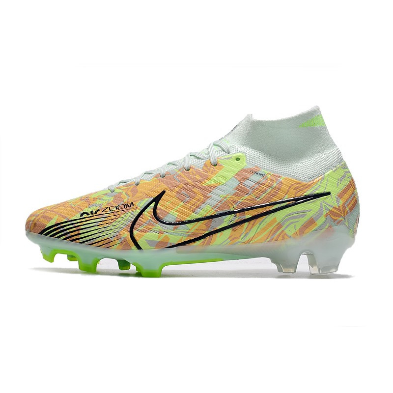 Nike Air Zoom Mercurial Superfly Elite 9 Elite FG Bonded – Grön Blå Orange för Herr 4 Billiga Fotbollsskor Nike Air Zoom Mercurial Superfly Elite 9 Elite FG Bonded – Grön Blå Orange 4